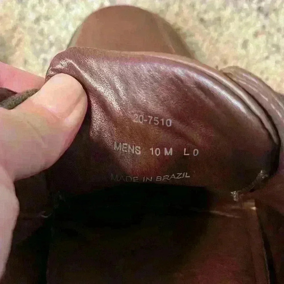 Men's JOHNSTON & MURPHY Lace-up Leather Shoes Sz 10M - Picture 9 of 9